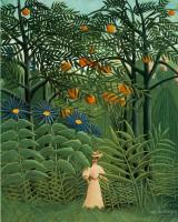 Henri Rousseau - Woman Walking in an Exotic Forest